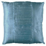 Tesco Finest Pleated Silk Cushion, Duck Egg