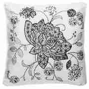 Tesco Floral Lace Cushion Ivory 40cmx40cm