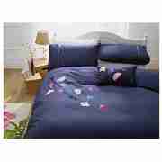 Ginka Embroidered Double Duvet Set, Petrol