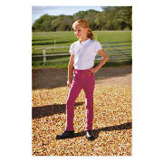 Girls Heavy Duty Jodhpurs, Pink, Age 11-12