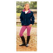 Girls Horse Riding Jacket Navy/Pink 13-14