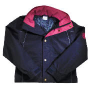 Girls Horse Riding Jacket Navy/Pink Age 7-8