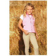 Girls Horse Riding Waistcoat, Pink, Age