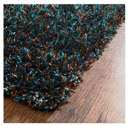 tesco Glamourous Shaggy Rug, Teal 120X170cm