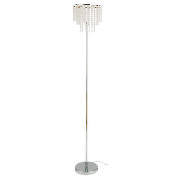 tesco Glass Beaded Drum Floor Lamp