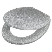 Glitter Toilet Seat Silver