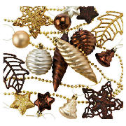 Gold & Bronze Decorations 50pk