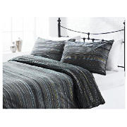 tesco Helsinki Stripe Print Duvet Set Double,