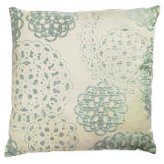 tesco Jacquard Lace Effect Cushion Duck Egg