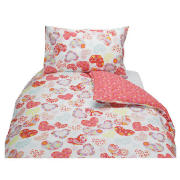 Tesco Kids Printed Heart Duvet