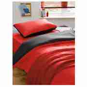 Kids Reversible Duvet Set Red & Black and