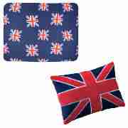 Kids Union Jack Cushion & Fleece