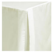 tesco Kingsize Valance Sheet, Cream Twinpack