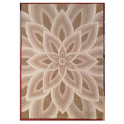 Tesco Large All Over Flower Design Wool Rug