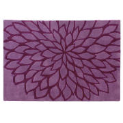 Tesco Large Flower Rug, Plum 120X170cm