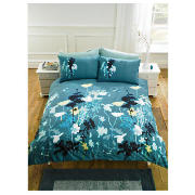 Tesco Libre Print Double Duvet Set, Teal