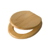 Light Wood Toilet Seat, Natural Pine