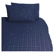 Tesco Lincoln King Duvet Set, Navy