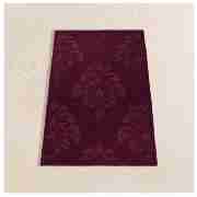 loop and pile damask rug 120x170cm plum