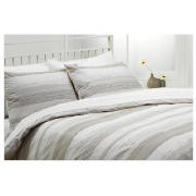 tesco Manhattan Print Duvet Set Kingsize, Natural
