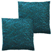 tesco Metallic Spot Jacquard Cushion, Mylo,