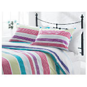 Tesco Midnight Garden Stripe Print Double,