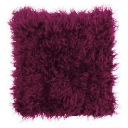 Tesco Mongolian Faux Fur 43x43 Plum