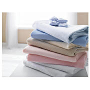 TESCO MY BABYS 2 Pk Flanellette Sheets White -