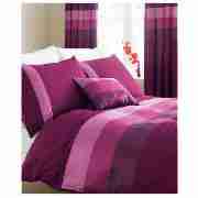 Nanza Duvet Set Single, Plum