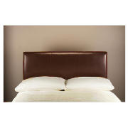 Tesco Pablo Bi-Cast Leather Double Headboard, Brown