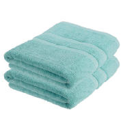 tesco Pair of Bath Sheets, Aquamarine