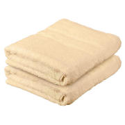 tesco Pair of Bath Sheets, Golden yellow