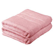 Pair Of Bath Sheets Rose