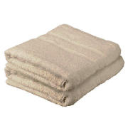 tesco Pair Of Bath Sheets Taupe