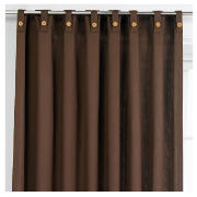 Plain Canvas Unlined Belt Top Curtain