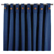 Plain canvas Unlined Belt Top Curtains