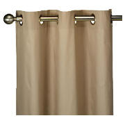 Plain Canvas Unlined Eyelet Curtain, Mink