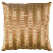 Tesco Plain Faux Silk Pleated Cushion, Champagne