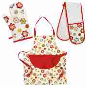 Tesco Pop Floral Kitchen Textiles Set