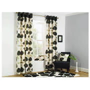 Poppy Print Unlined eyelet Curtains 66 x