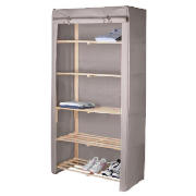 tesco recycled fabric covered 5 shelf unit