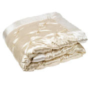 Tesco Satin Bedspread Double/ King, Gold 200x220cm