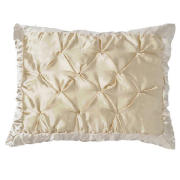 Tesco Satin Cushion, Gold