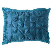 Tesco Satin Cushion, Teal