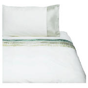 Tesco Satin Pintuck Duvet Set Single, Cream