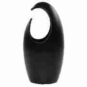 sculptured table lamp black