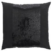 Tesco sequin cushion black 40x40cm