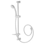 Shower Riser Rail & Accessory Set, White