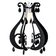 Silhouette Chandelier Pendant, Black