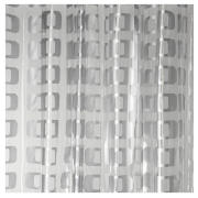 Tesco Silver rings shower curtain